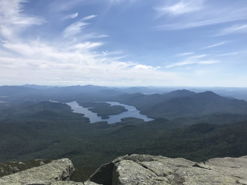 Whiteface Mountain View of Lake Placid and Mirror Lake