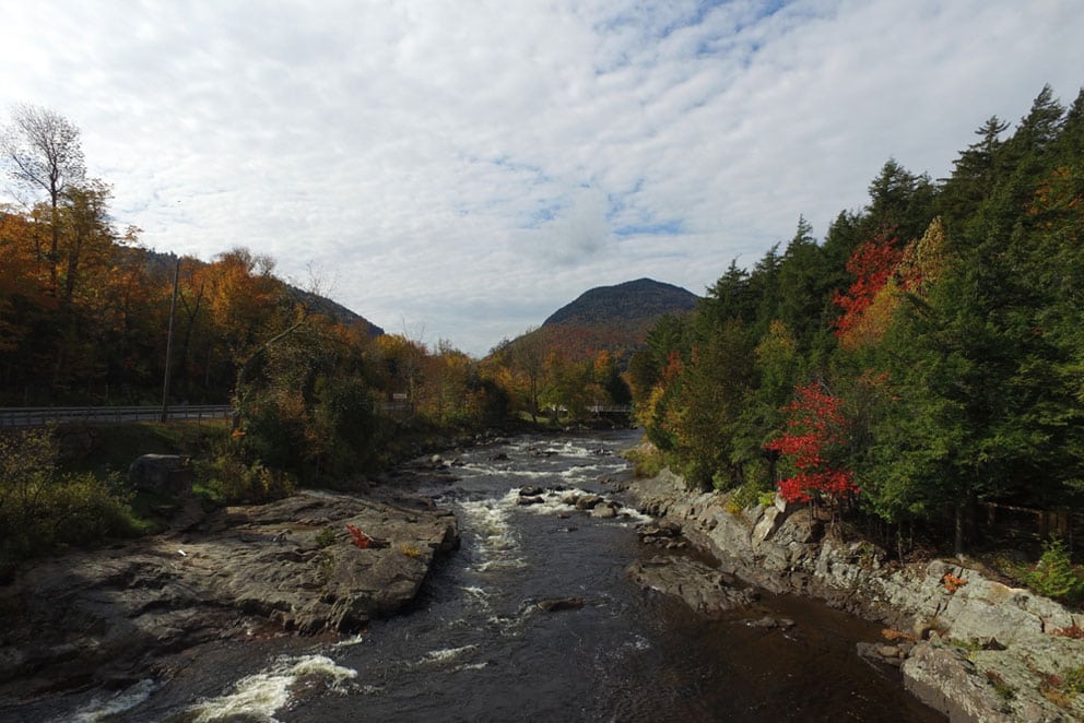 High Falls Gorge in the fall