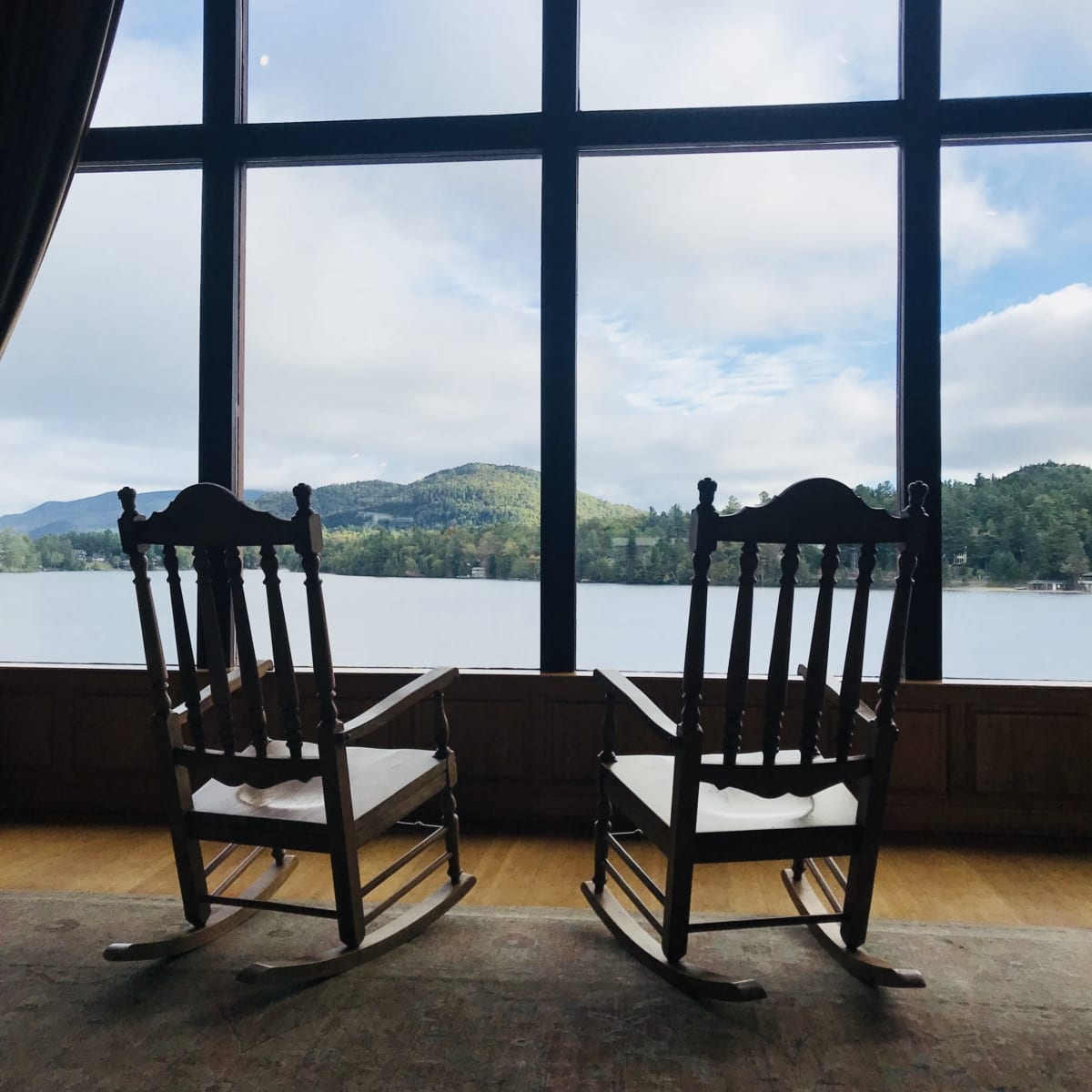 Rocking Chairs rocking chairs in lobby by big window