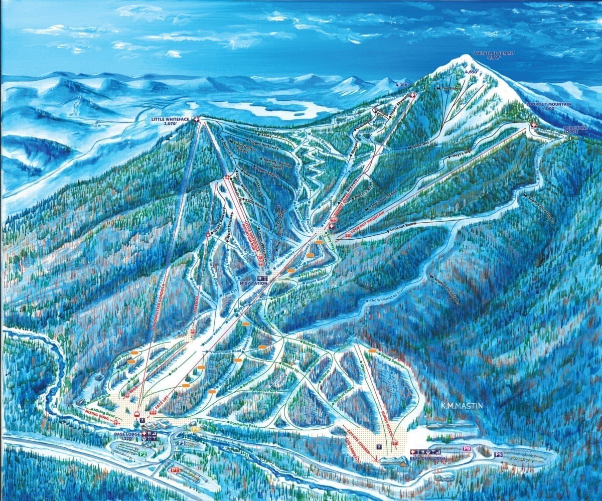 Whiteface Trail Map