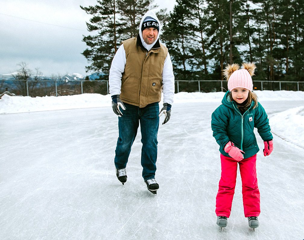Skating on the Oval