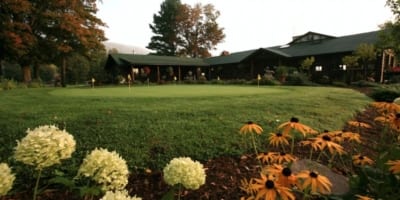 golf course in spring