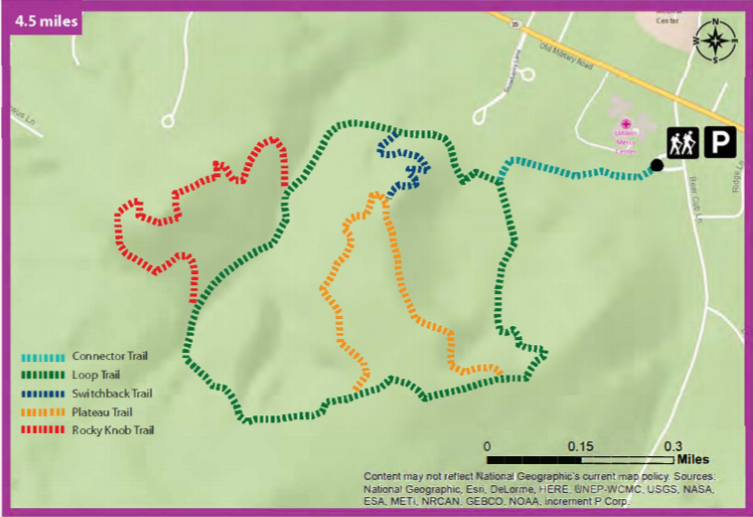 Henry's Woods Trail Map