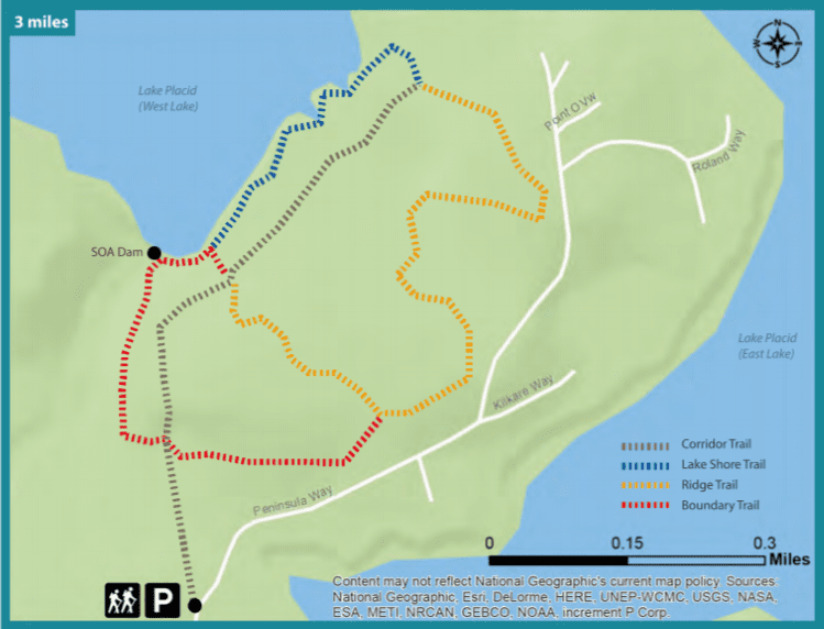 Peninsula Trail Map