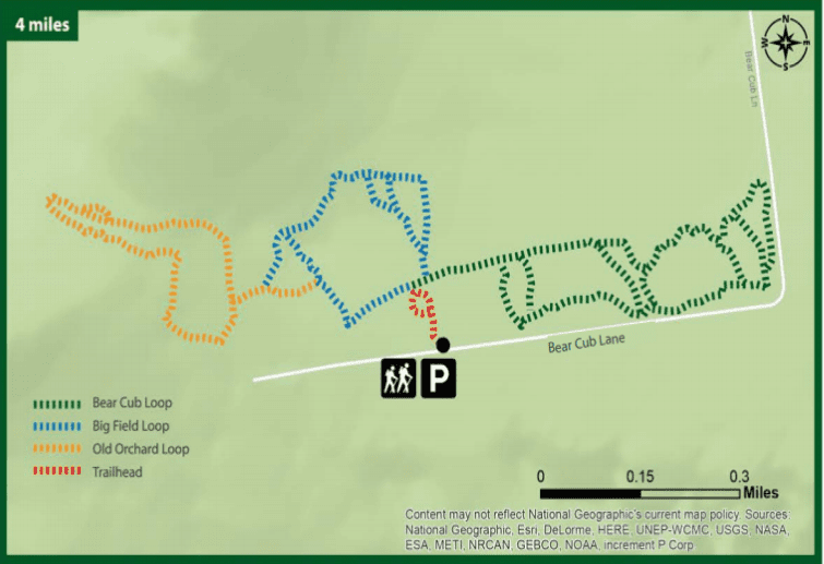 Heaven Hill Trail Map