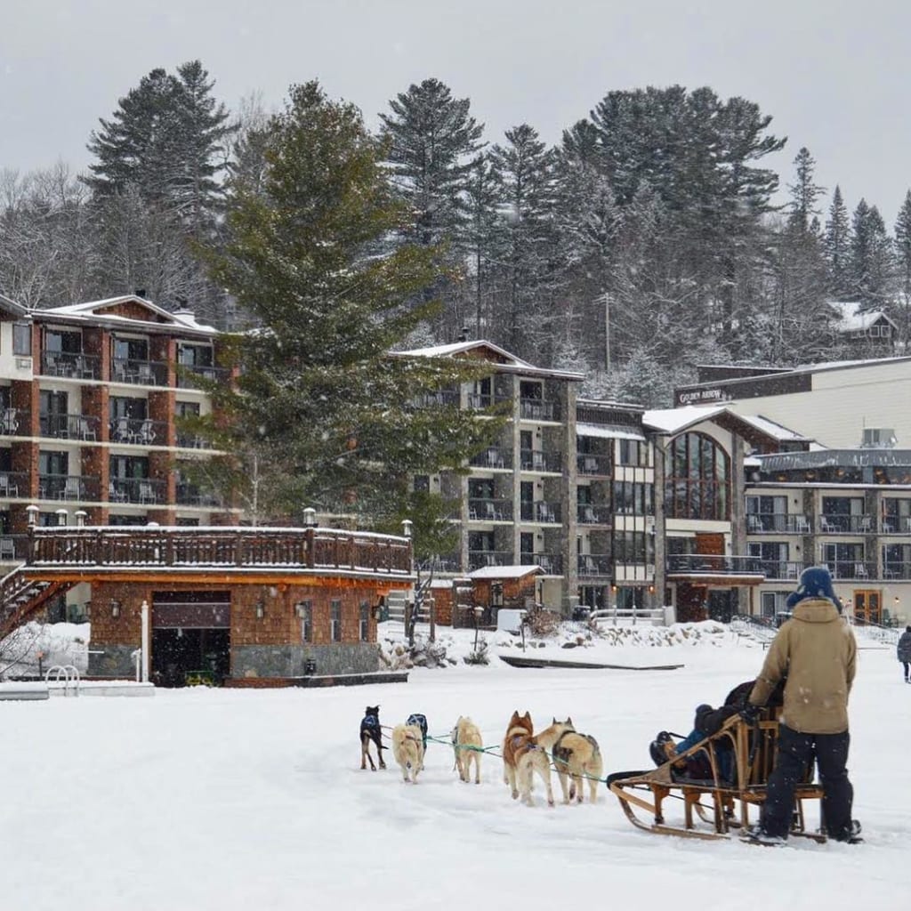 Dog Sledding on Mirror Lake