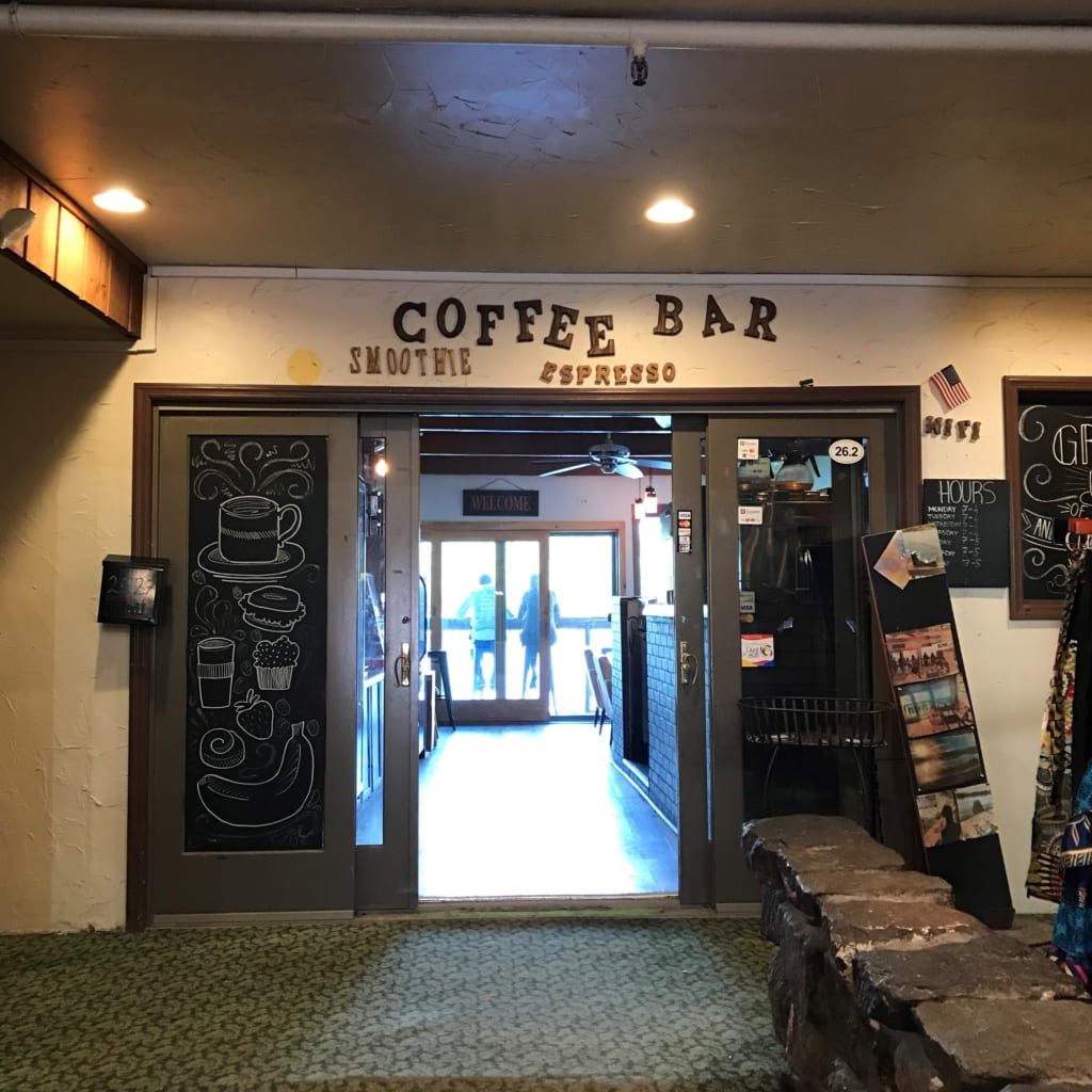 Exterior of the coffee bar