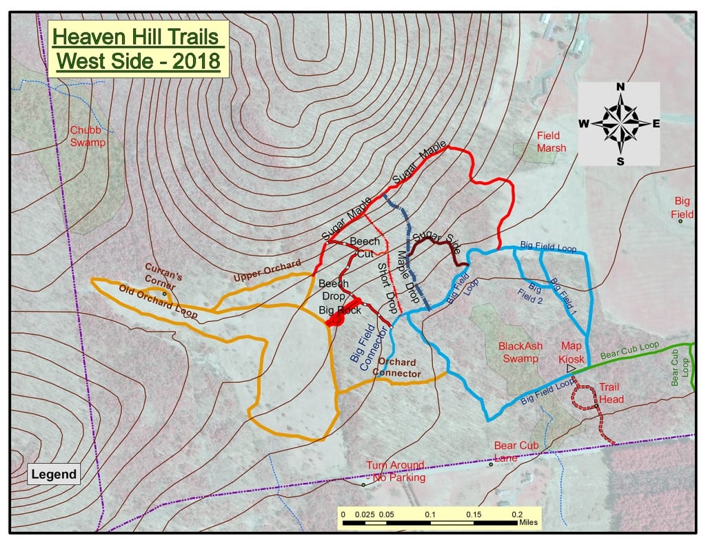 Heaven Hill West Side Trail Map