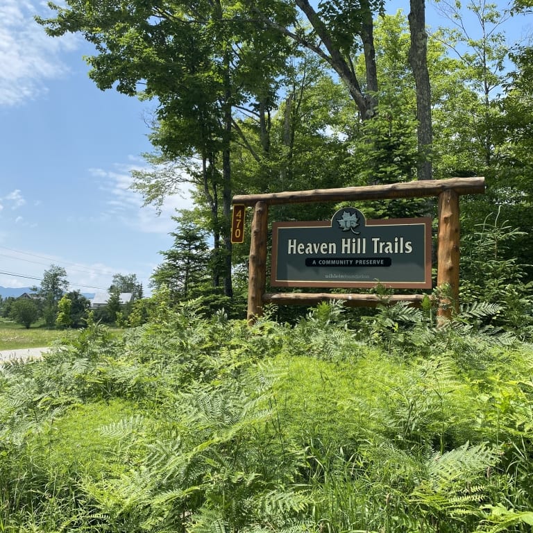 Heaven Hill Trails Welcome Sign