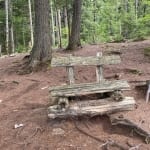 Peninsula Trail wooden bench
