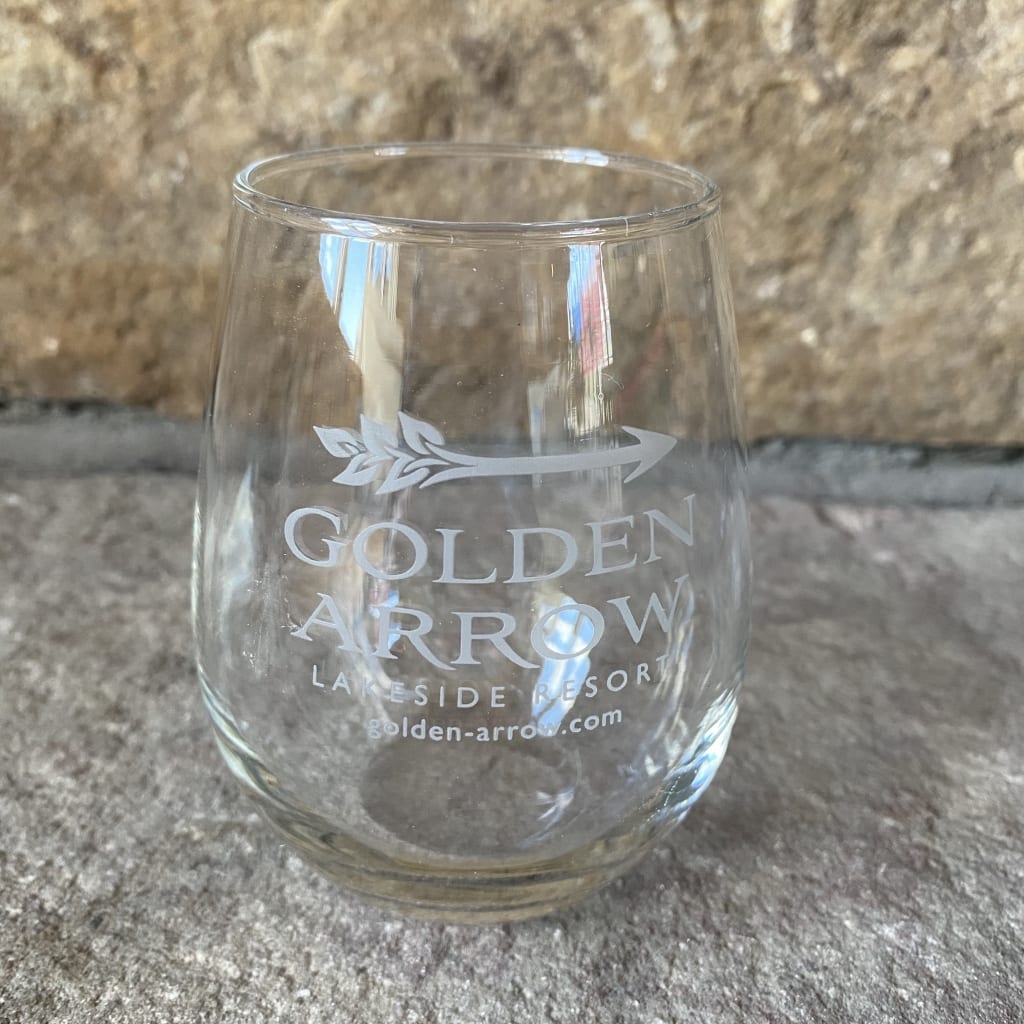 Golden Arrow Wine Glass
