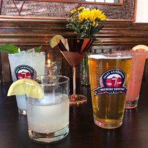 variety of drinks from Great Adirondack Brewing Company
