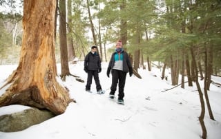 Snowshoeing at the Flume Trails