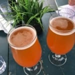 two beers from Big Slide Brewery
