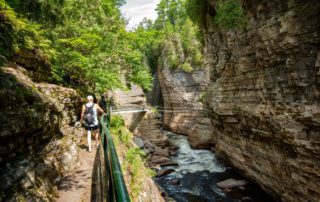 photo of person exploring one of the best Things to Do Around Lake Placid