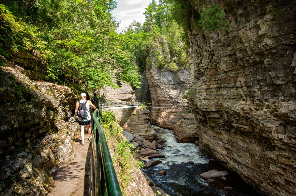 photo of person exploring one of the best Things to Do Around Lake Placid