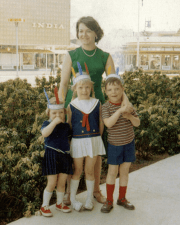 Stefanie and the kids in 1965