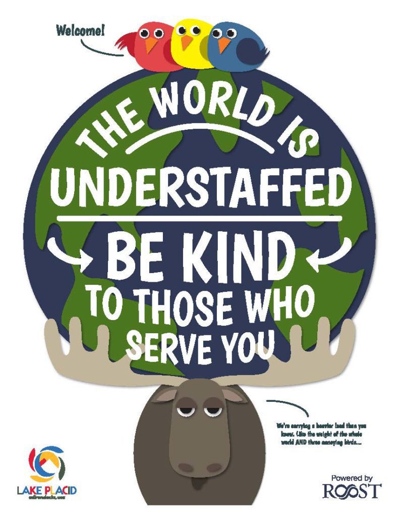 The world is understaffed. Be kind to those who serve you.