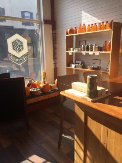 Hex & Hop on Broadway sells local products like honey and produce