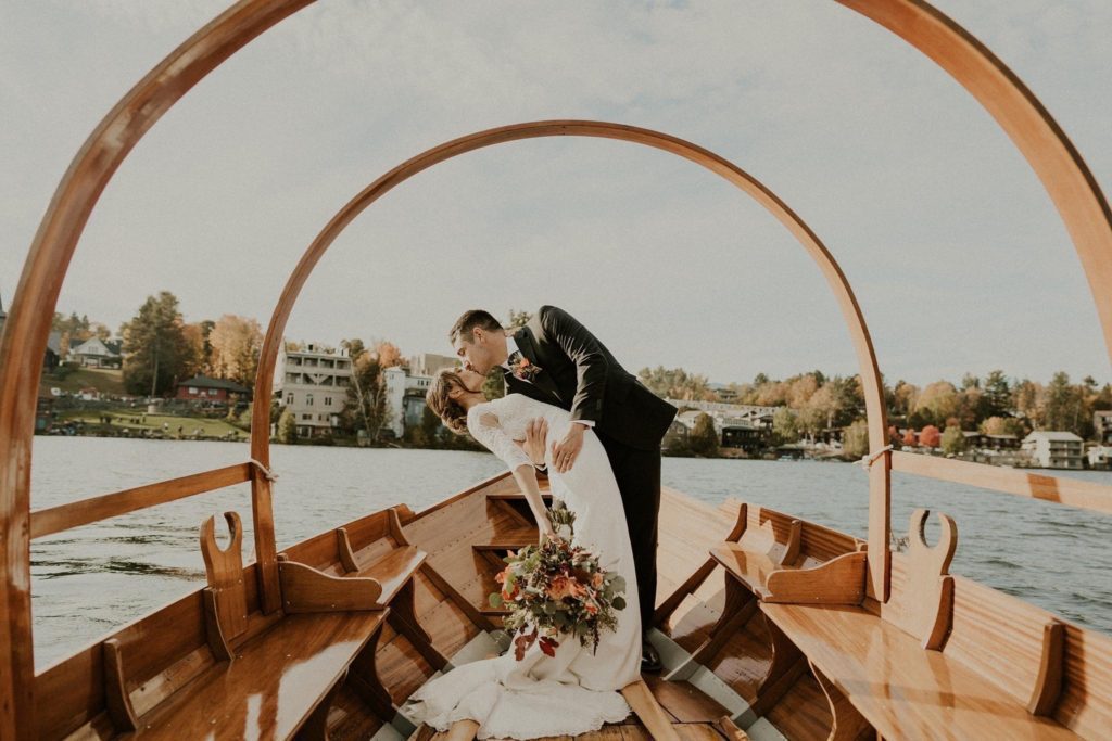 couple on gondola ride