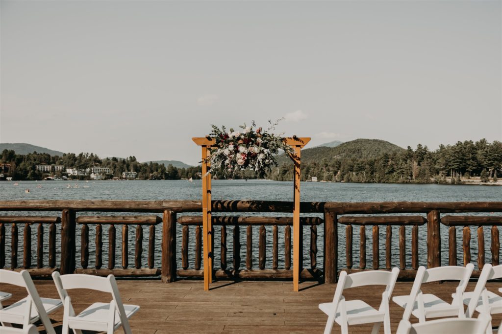 Wedding Arbor on the Boathouse