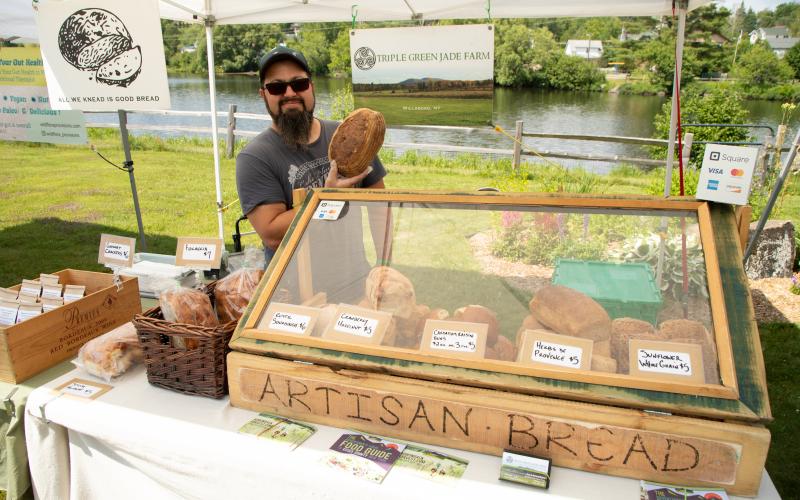 Artisan bread from the farmer's market