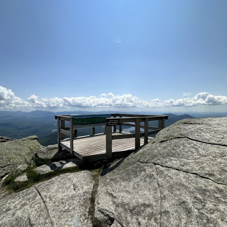lookout at summit of Whiteface Mountain