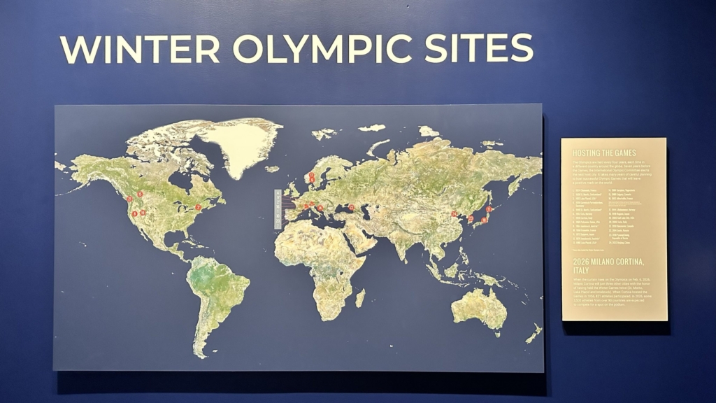 Olympic Museum map of past hosts
