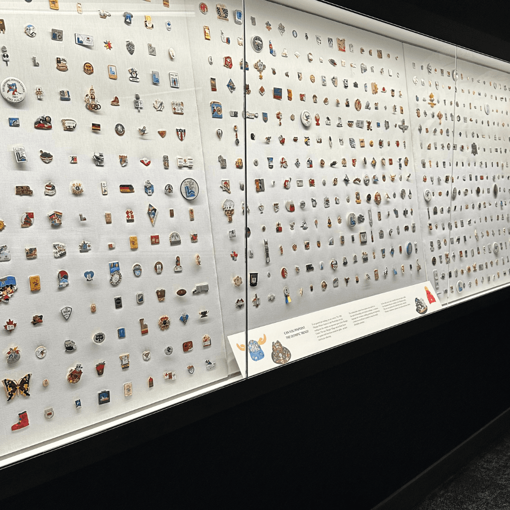 Olympic Museum pin display