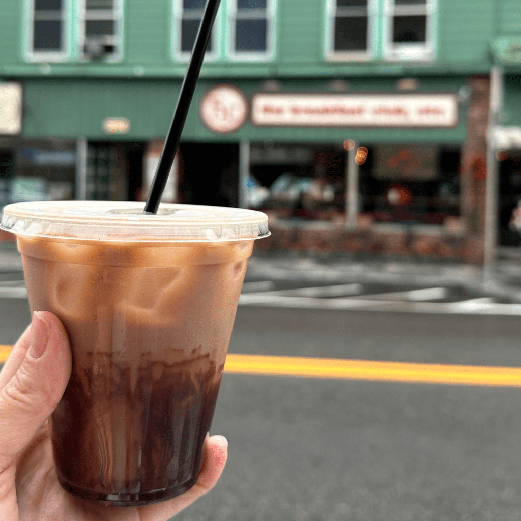 iced chai from the breakfast club - part of the coffee trail