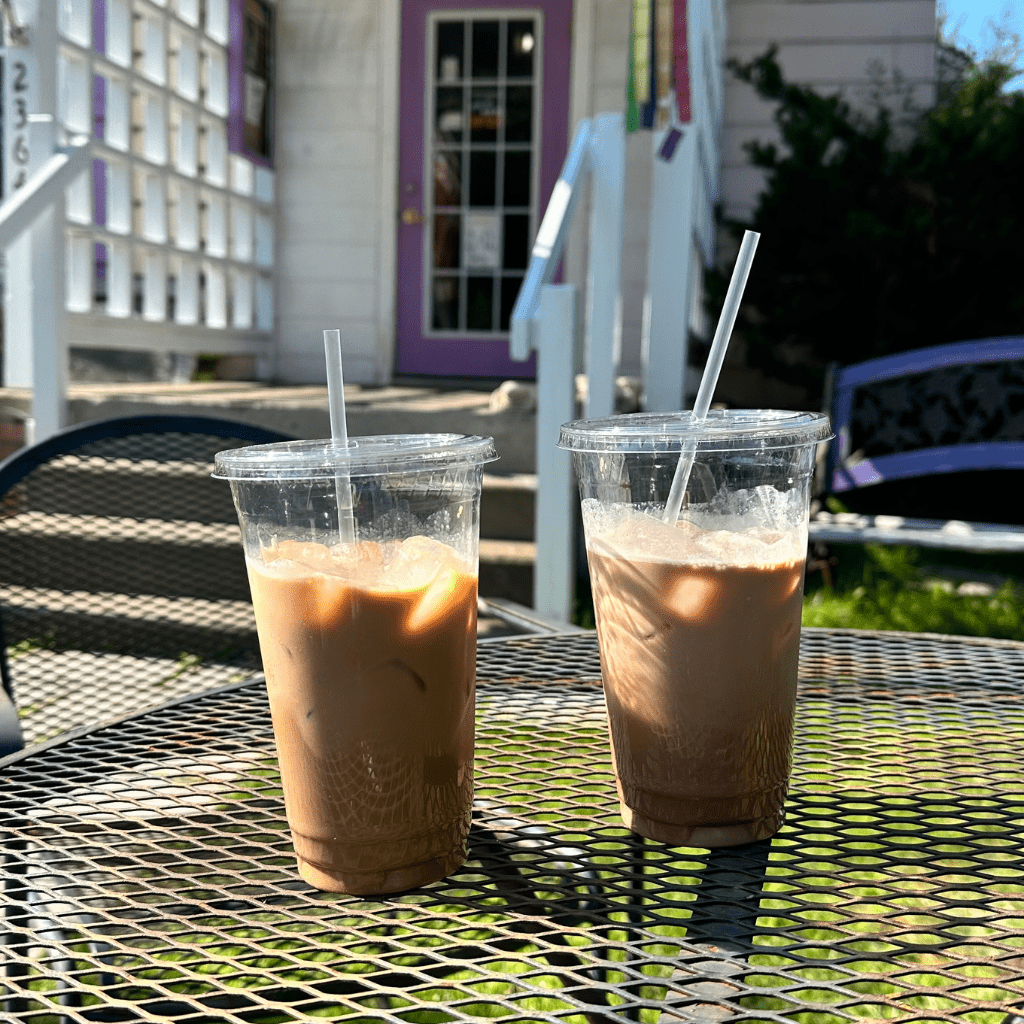 iced drinks from A New Leaf - part of the Coffee Trail