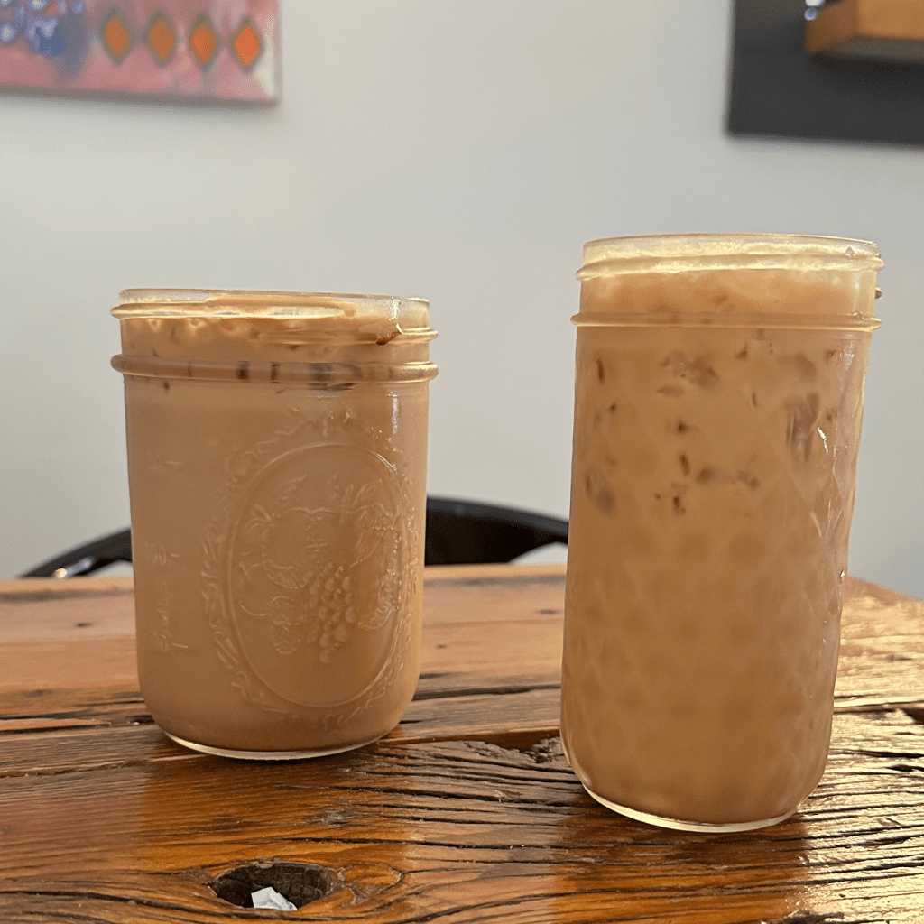 iced drinks from Origin Coffee Co - part of the Coffee Trail
