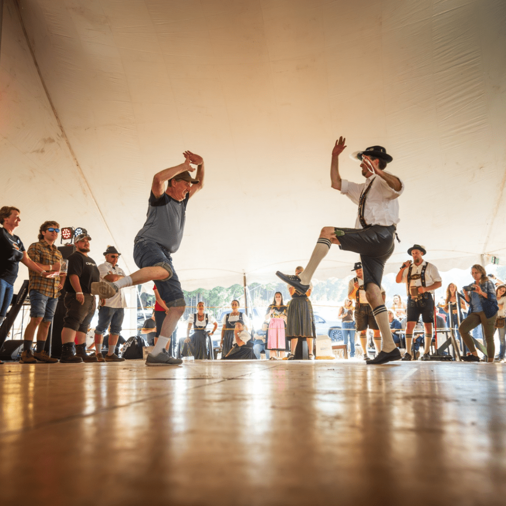 Visit Whiteface Mountain during Oktoberfest and watch the Alpenland Tänzer Dancers