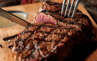 Yes, you can get steak and seafood in Lake Placid, NY