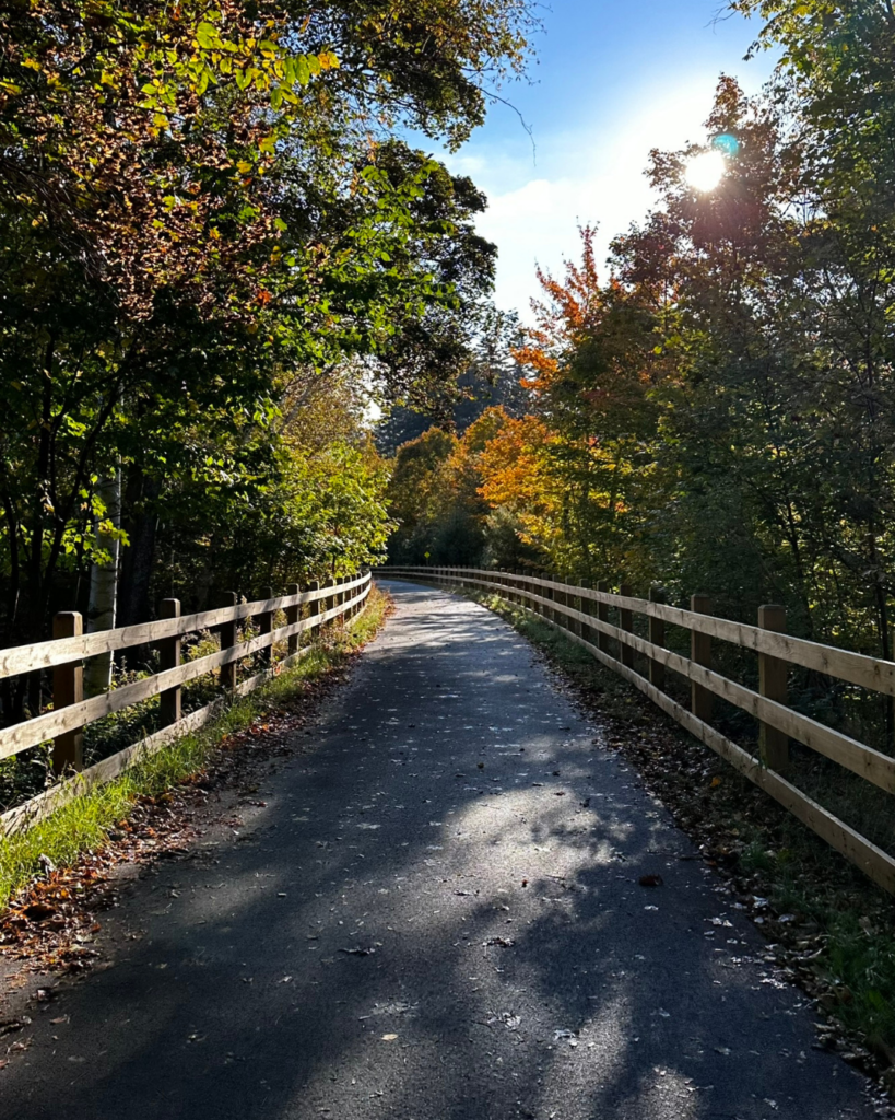 Let's hit the Adirondack Rail Trail this fall for beautiful fall foliage