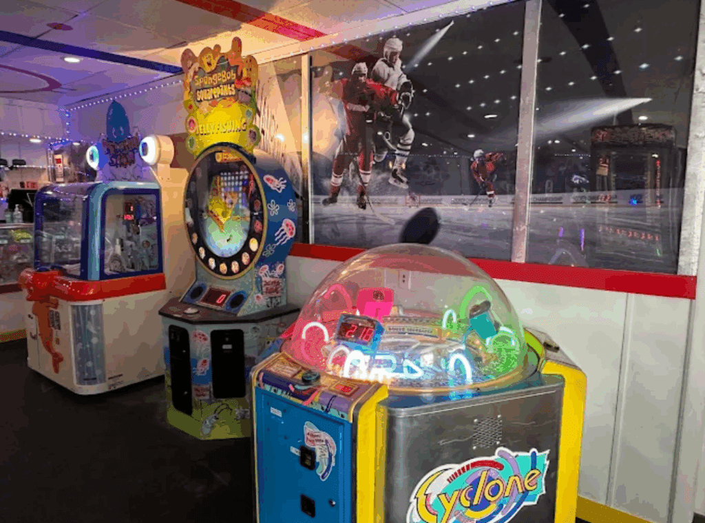Visit the Penalty Box Arcade in Lake Placid on your Guys Getaway this fall