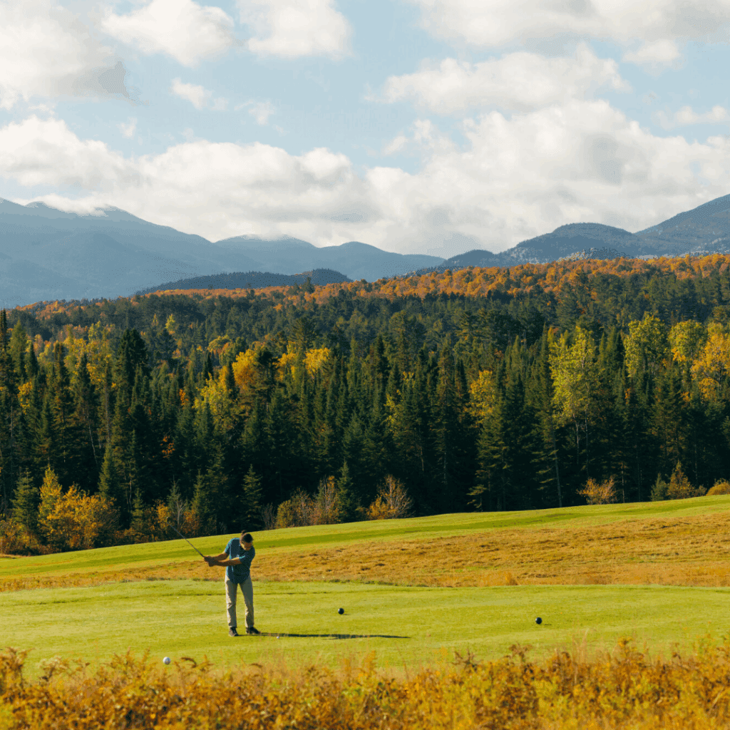 Hit the course this fall on your guys getaway to Lake Placid