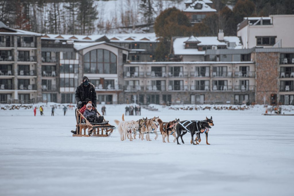 Stay at the Golden Arrow this winter and take advantage of the frozen lake activities and views