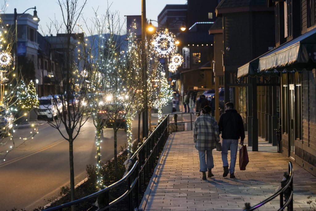 Stroll Main Street Lake Placid this winter