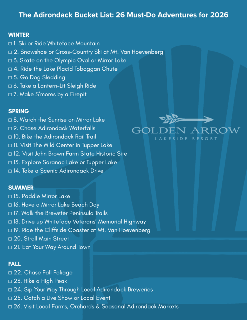 The Adirondack Bucket List 26 Must-Do Adventures for 2026