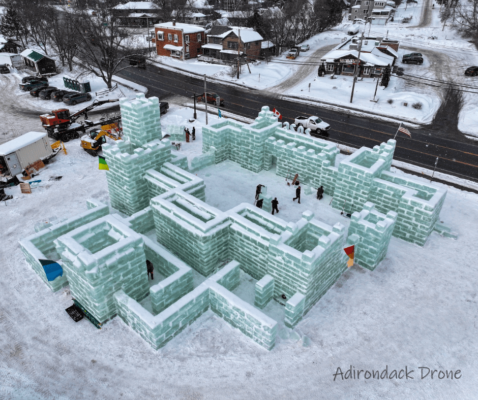 check out the saranac lake ice palace for a fun date idea