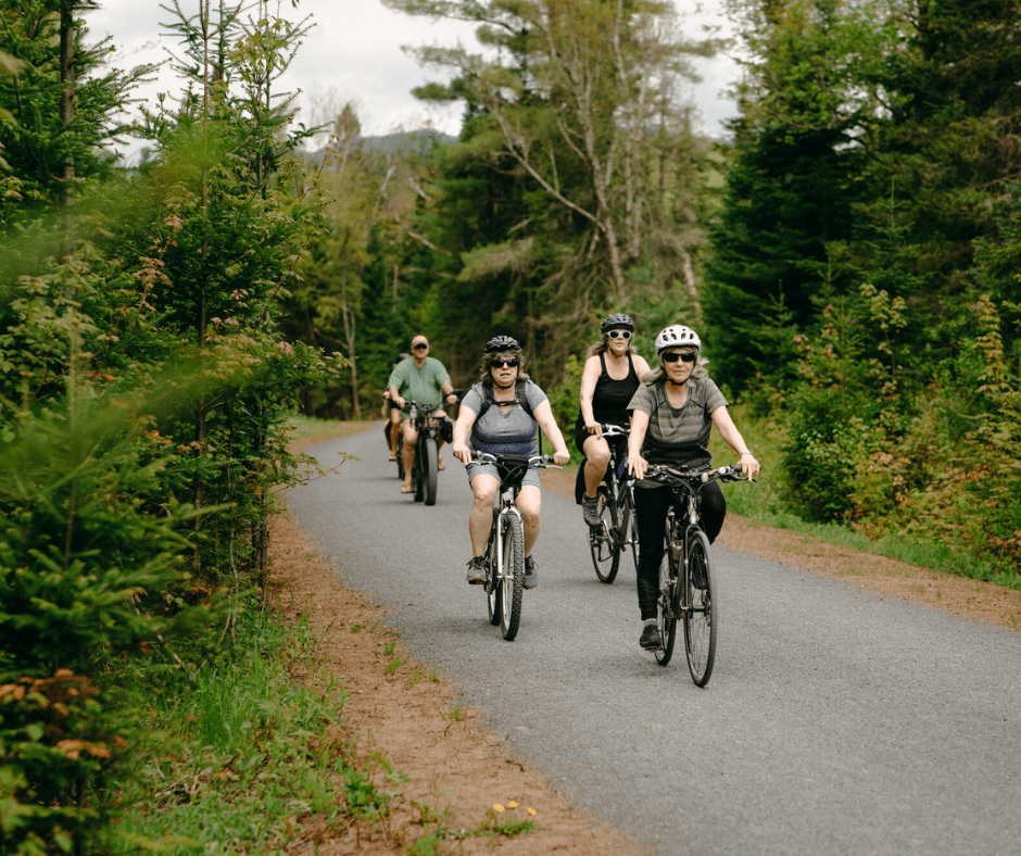 practice eco friendly travel in lake placid by biking