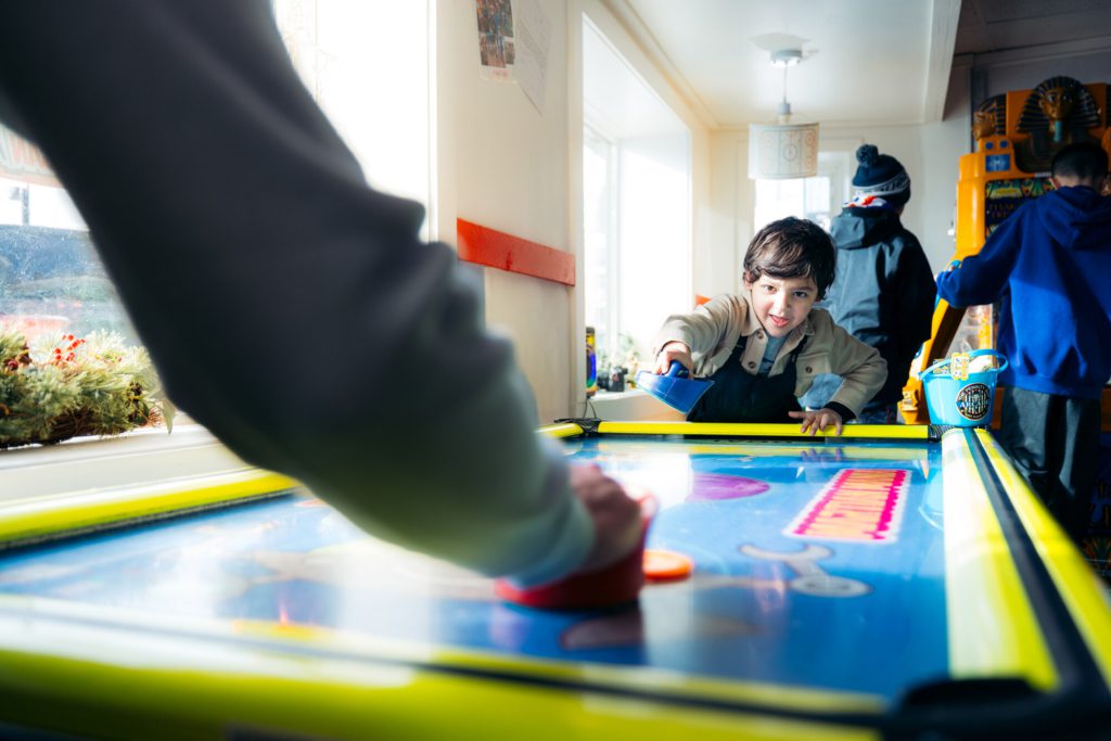 Play Arcade games on Main Street Lake Placid