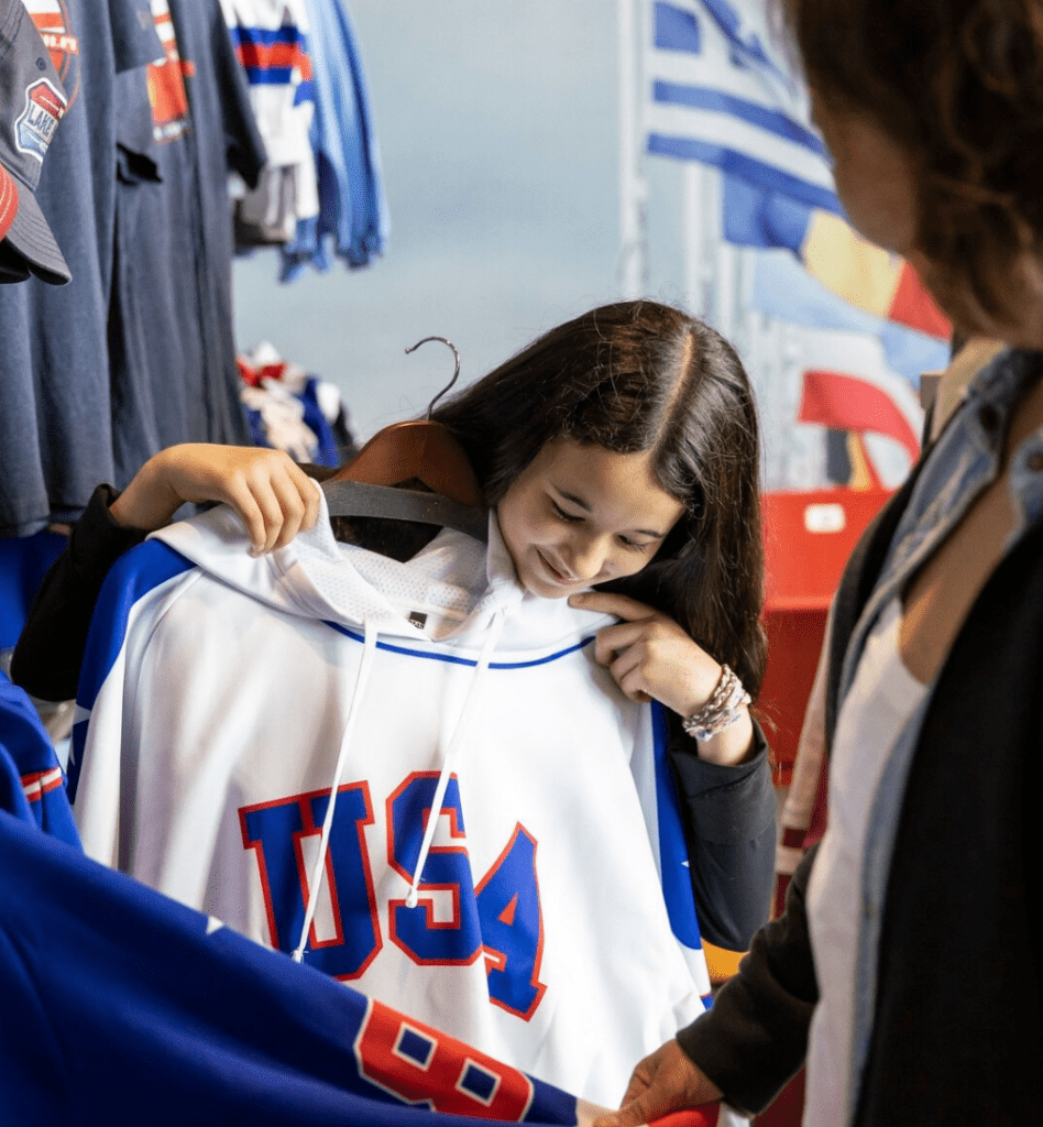 Shop for USA gear on Main Street Lake Placid