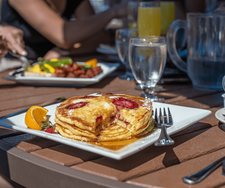 When eating breakfast at Generations in Lake Placid, pancakes are a must