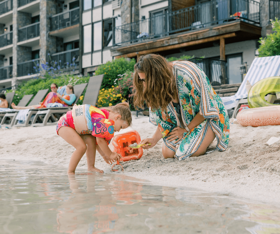 Traveling to Lake Placid With Kids: hit up the Golden Arrow Beach!