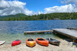 kayaks on mirror lake